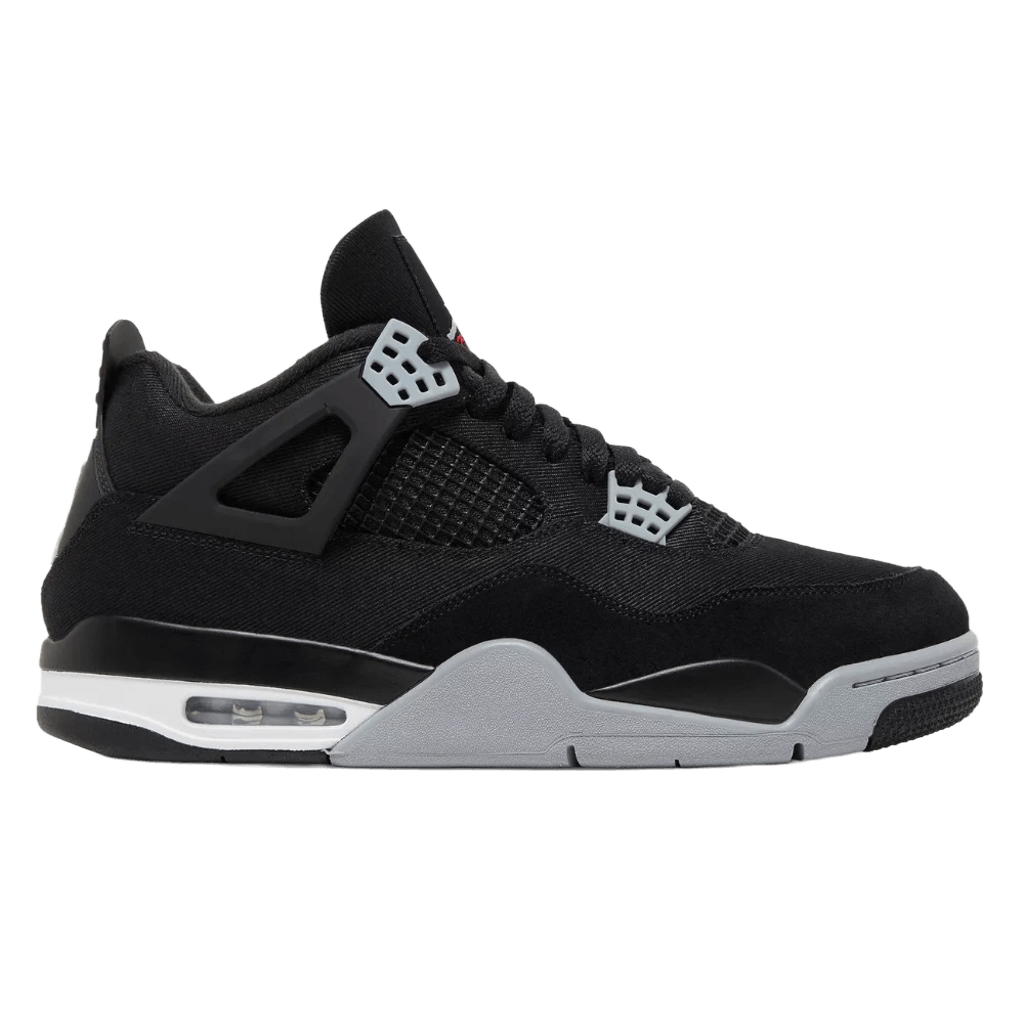 Nike Air Jordan 4 Retro Black Canvas sneakers for men
